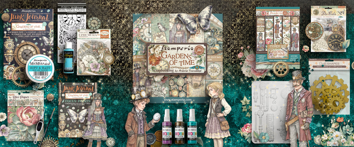 【特別価格】おすそ分けファイル♡ スタンペリア・GARDENS OF TIME Stamperia - Gardens of Time – Art Inspirations Crafts UK