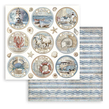 Stamperia Silent Sea 8” x 8” Pad - 8 double faced sheets - SBBS125