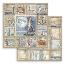 Stamperia Silent Sea 8” x 8” Pad - 8 double faced sheets - SBBS125