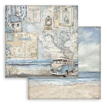 Stamperia Silent Sea 8” x 8” Pad - 8 double faced sheets - SBBS125