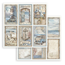 Stamperia Silent Sea 8” x 8” Pad - 8 double faced sheets - SBBS125