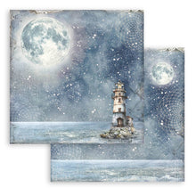 Stamperia Silent Sea 8” x 8” Pad - 8 double faced sheets - Backgrounds Selection SBBS126
