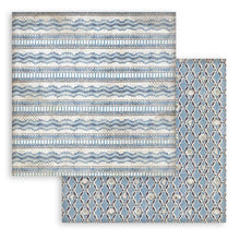 Stamperia Silent Sea 8” x 8” Pad - 8 double faced sheets - Backgrounds Selection SBBS126