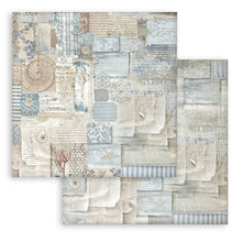 Stamperia Silent Sea 8” x 8” Pad - 8 double faced sheets - Backgrounds Selection SBBS126