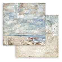 Stamperia Silent Sea 8” x 8” Pad - 8 double faced sheets - Backgrounds Selection SBBS126