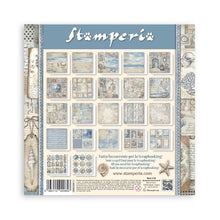 Stamperia Silent Sea 8” x 8” Maxi Pad - 22 single faced sheets - SBBSXB12