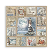 Stamperia Silent Sea 12” x 12” Maxi Pad - 22 single faced sheets - SBBXLB24