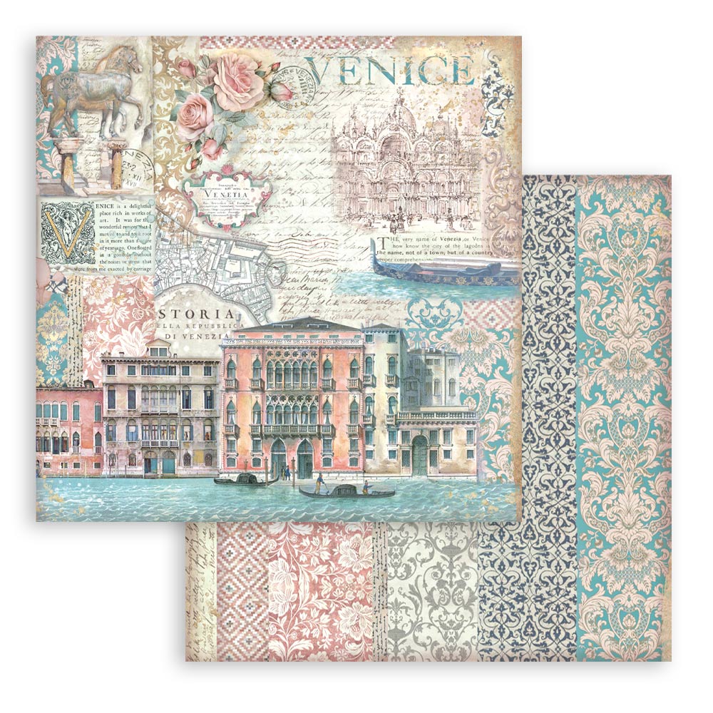 Stamperia Venice City Of Art 8 X 8 Pad 8 Double Faced Sheets SPS stamperia-venice-city-of-art-8-x-8-pad-8-double-faced-sheets-sps