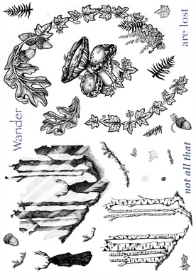 Art Inspirations with A Forest of Shadows A4 Stamp Set - Wander