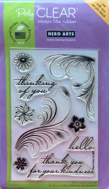 Hero Arts Polyclear Stamps - Feather Grass 4