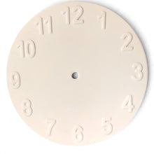 Bisque Ceramic Clock Face & Silent Clock Mechanism Bundle – 24.5cm