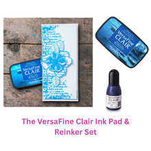 VersaFine Clair Ink Pad & Reinker Set - Adriatic Sea
