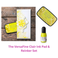 VersaFine Clair Ink Pad & Reinker Set - Lemonade