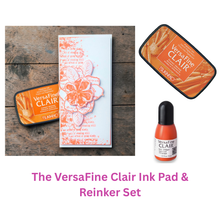 VersaFine Clair Ink Pad & Reinker Set - Carrot Orange