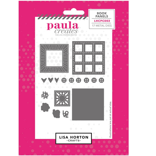 Paula Creates for Lisa Horton Crafts Treasure Book Panels die