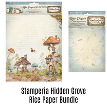 Stamperia - Hidden Grove - Rice Paper Bundle (includes A4-6 x papers & A6 - 8 x papers)