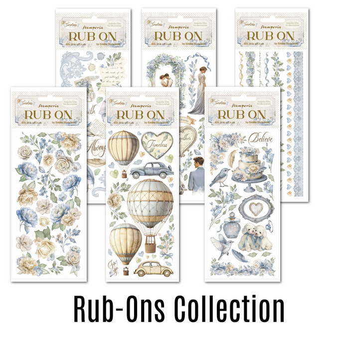 Stamperia Timeless Rub On  6 Pack Bundle - 10.16cm x 16.6cm SS216