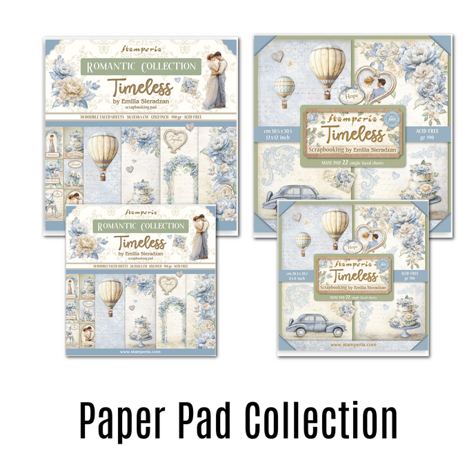 Stamperia Timeless Complete Paper Pads BUNDLE - SS211 - 4 Pads - SAVE 10%