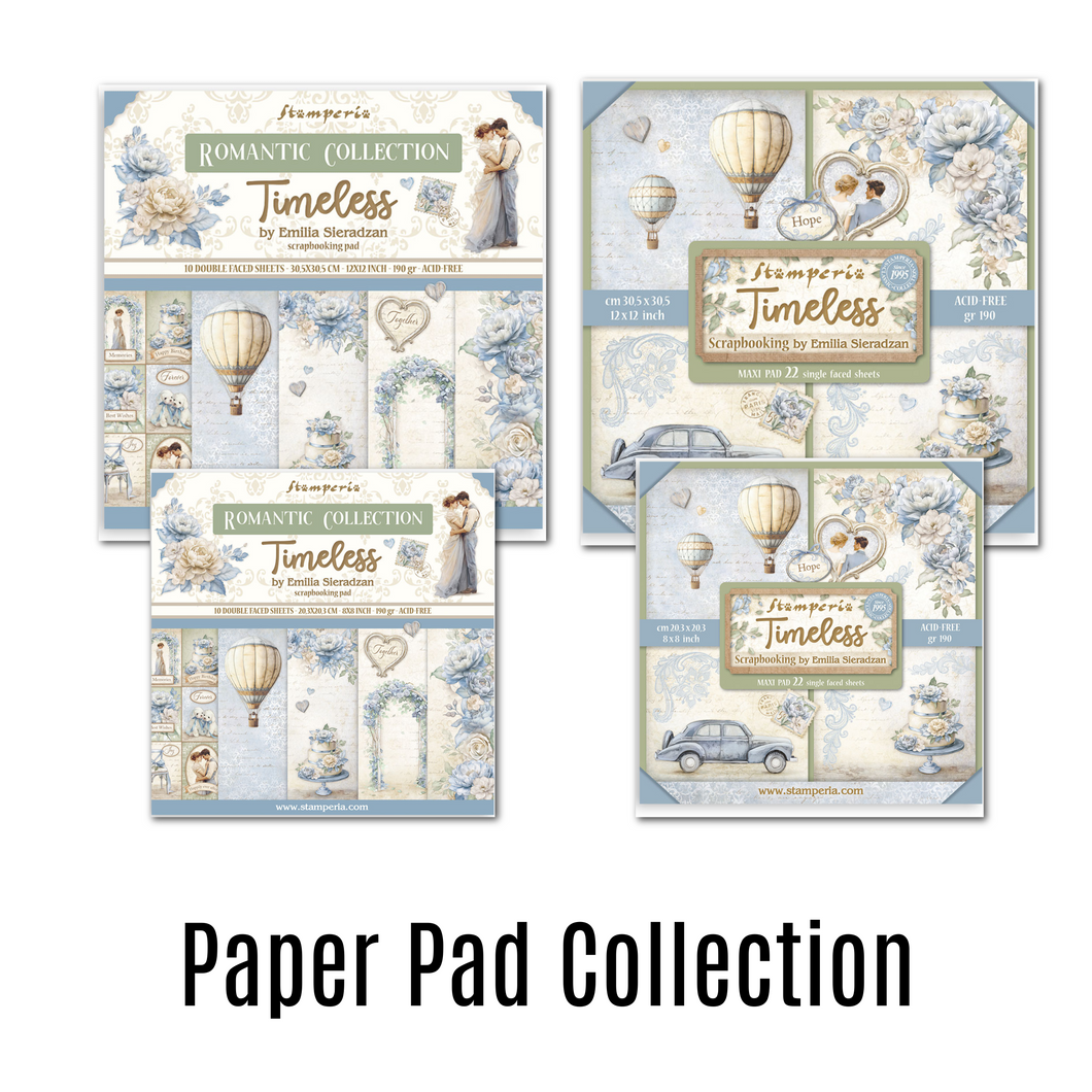 Stamperia Timeless Complete Paper Pads BUNDLE - SS211 - 4 Pads - SAVE 10%