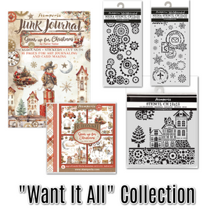 SAVE 15% Stamperia Gear Up For Christmas - Want It All collection (5 Items)