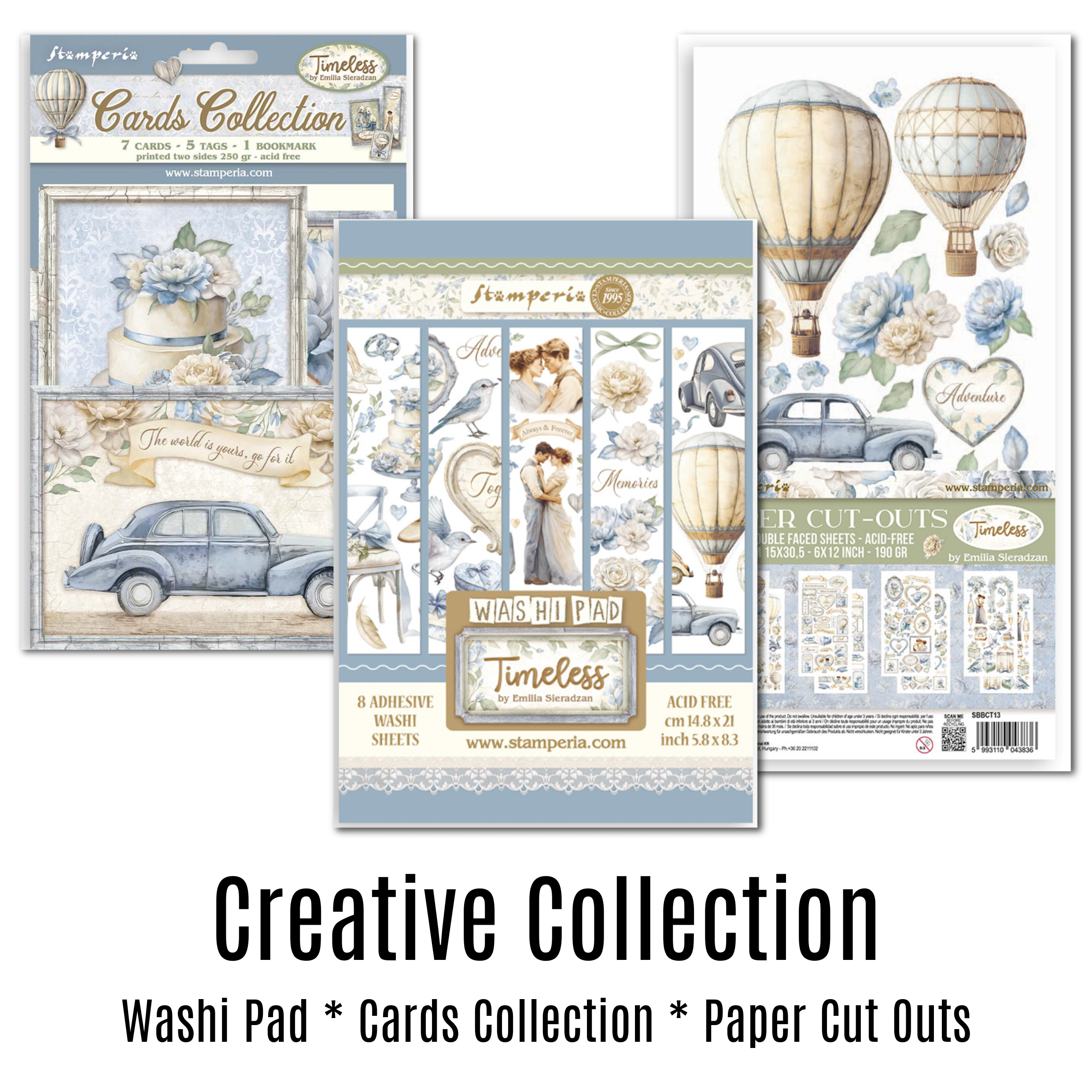 Stamperia - Washi Pad For Scrapbooks, Albums, Cards, Bullet Journals And More, Translucent And Easy To Cut, Acid Free, Perfect For Hobbies, Crafts