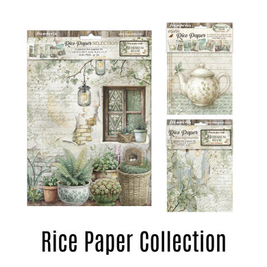 SAVE 10% Stamperia - Herbarium Silvae Collection - Rice Paper Bundle (includes A4-6 Pack, & two A6-8 Packs)