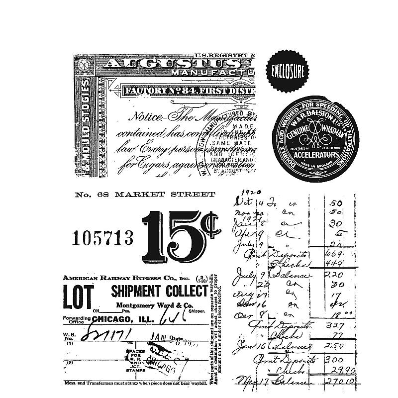 Tim Holtz Cling Stamp Collection - Etcetera AGCMS302