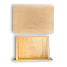Wooden Book Box with Secret Drawer - 21 x 13 x 4.5cm