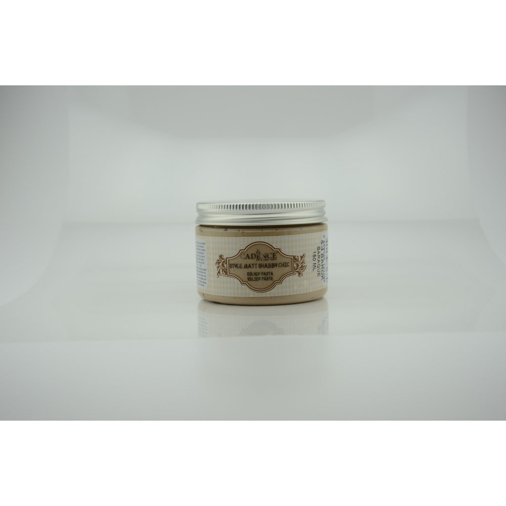 Cadence Style Matt Shabby Chic Relief Paste - Baroque Beige (150ml)