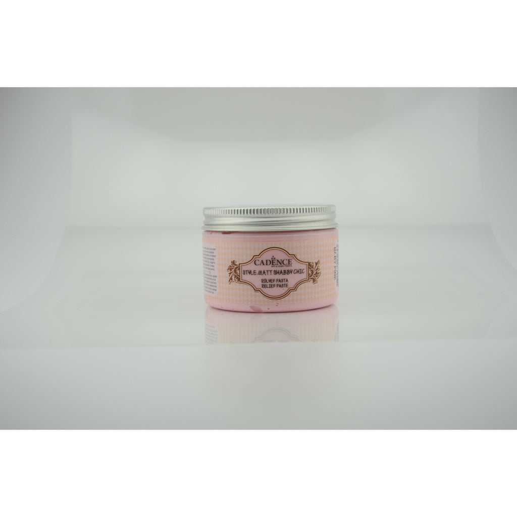 Cadence Style Matt Shabby Chic Relief Paste - Baby Pink (150ml)