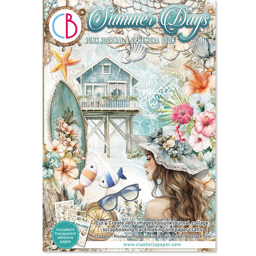 Ciao Bella - Summer Days Junk Journal Ephemera Book -  CBB010