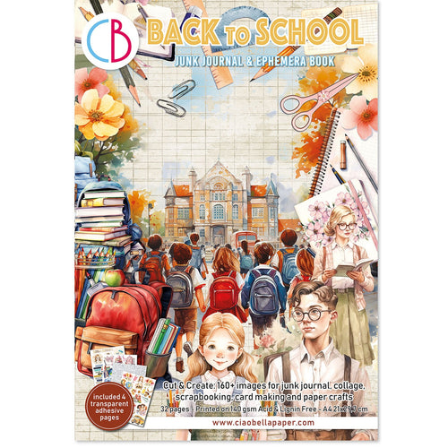 Ciao Bella - Back to School Junk Journal Ephemera Book -  CBB012