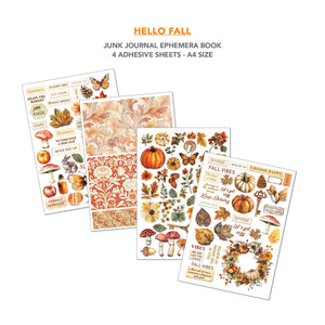 Ciao Bella - Hello Fall - Junk Journal Ephemera Book -  CBB013
