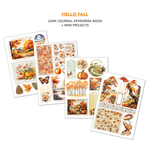Ciao Bella - Hello Fall - Junk Journal Ephemera Book -  CBB013