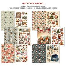 Ciao Bella - Hot Cocoa & Holly - Junk Journal Ephemera Book -  CBB015