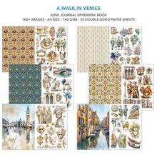 Ciao Bella - A Walk in Venice - Junk Journal Ephemera Book - CBB023