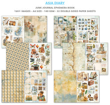 Ciao Bella - Asia Diary - Junk Journal Ephemera Book - CBB028