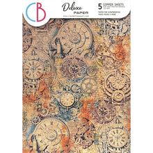 Ciao Bella Deluxe Paper - Coral Reef - Pearl Copper Sheets - Pack of 5 - A4 CBD012