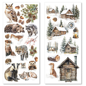 Ciao Bella - Forest Tales - Transparent Adhesive Sheets - Pack of 5 - CBI006