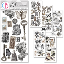 Ciao Bella - Typographic Collection - Art Stickers Transparent Adhesive Sheets - Pack of 5 - CBI014