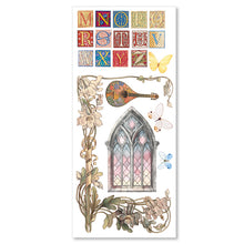 Ciao Bella - Courtly Love Collection - Art Stickers Transparent Adhesive Sheets - Pack of 5