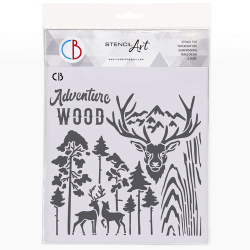 Ciao Bella - Deer Stencil- 8' x 8' CBMS8026