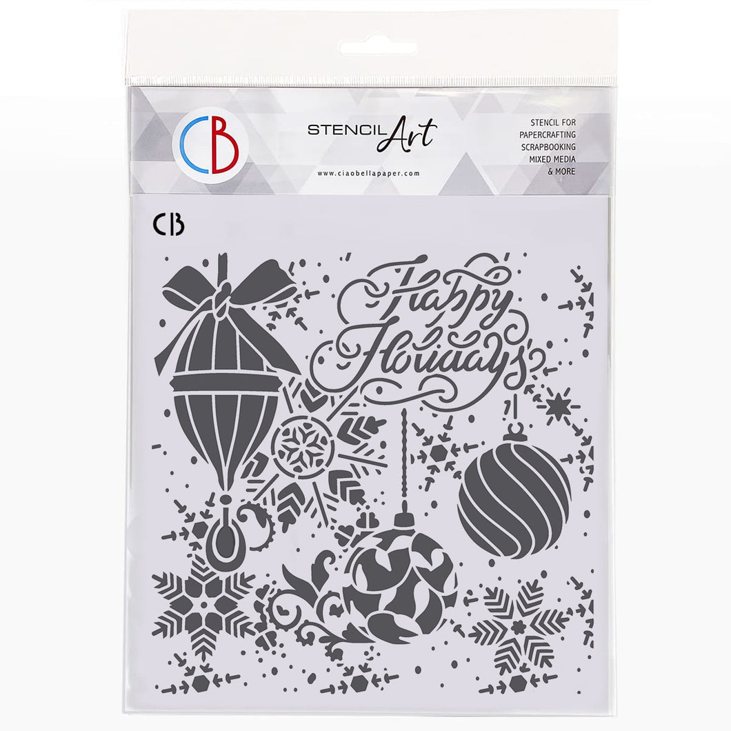 Ciao Bella - Winter Season - Stencil- 8' x 8' CBMS8027