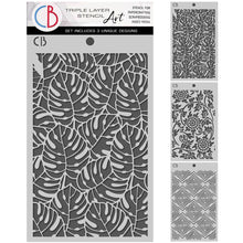 Ciao Bella - Artemis Collection - Stencil Triple Mix - Pack of 3 - Triple Layer (Each design - 5"x 8") CBMSX010