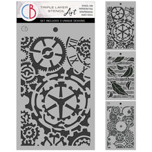 Ciao Bella - Typographic Collection - Stencil Triple Mix - Pack of 3 - Triple Layer (Each design - 5"x 8") CBMSX011