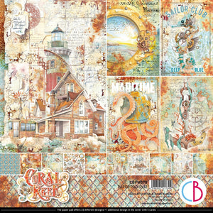 Ciao Bella Paper - Coral Reef Paper Pad Collection (includes 5 pads)