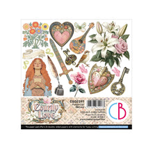 Ciao Bella - Courtly Love Collection - Fussy Cut Pad (6"x6")