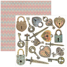 Ciao Bella - Courtly Love Collection - Fussy Cut Pad (6"x6")