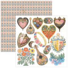 Ciao Bella - Courtly Love Collection - Fussy Cut Pad (6"x6")