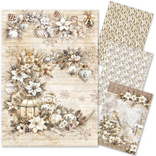 Ciao Bella - Winter Season - Rice Paper A4 MIXED 4 PACK CBRA004